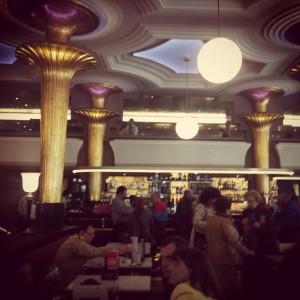 Ornately grand and literary Café Dindurra